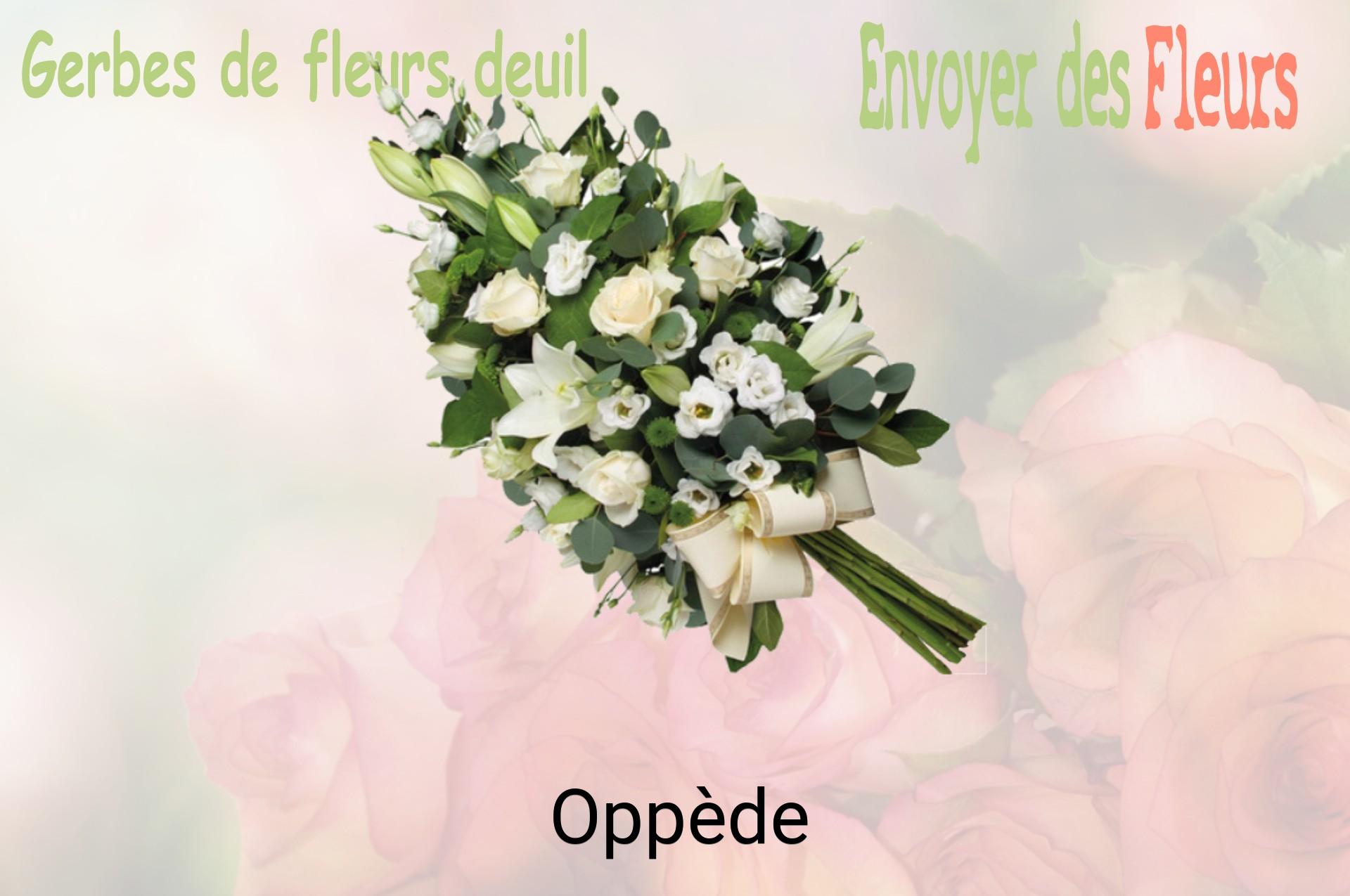 Gerbe de fleurs de deuil livrée à Oppède